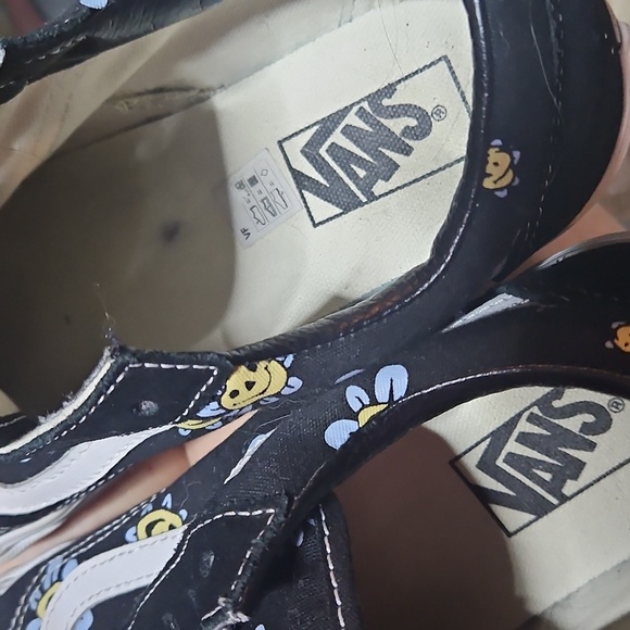 Vans Women's Old Skool Trippy Grin Floral in Wonderful Black Mens 8.5 Womans 10 - Picture 4 of 4